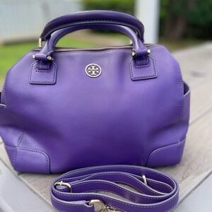 Tory Burch Vibrant Purple Satchel